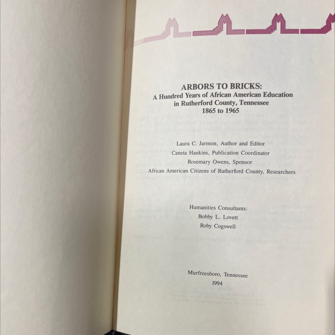 arbors to bricks: a hundred years of african american education in rutherford county, tennessee 1865 to 1965 book, by image 2