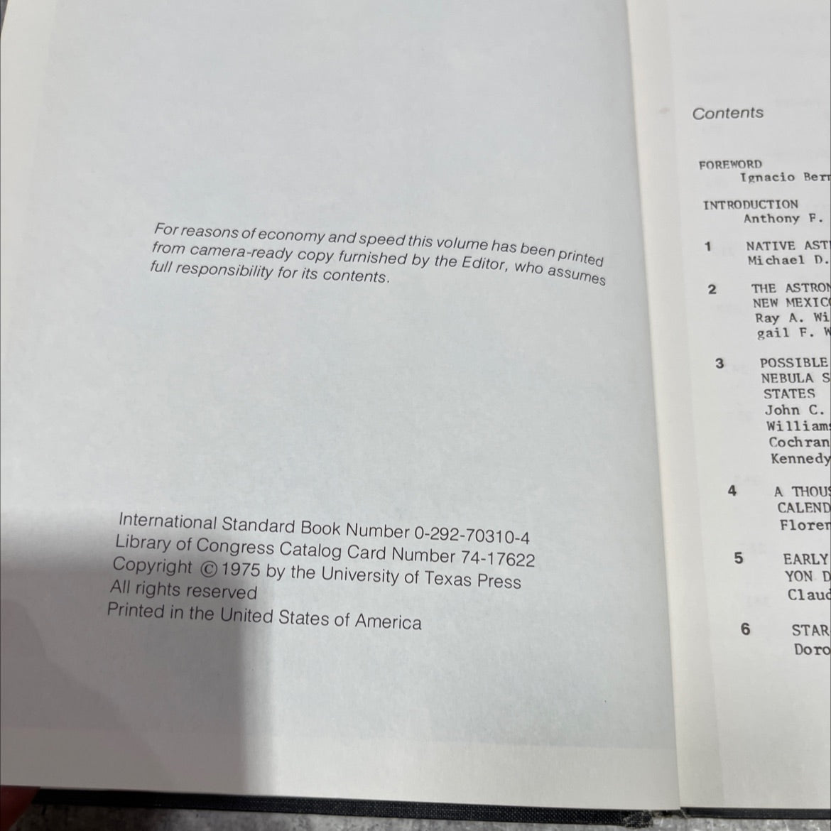 archaeoastronomy in pre-columbian america book, by anthony f.aveni, 1975 Hardcover image 3