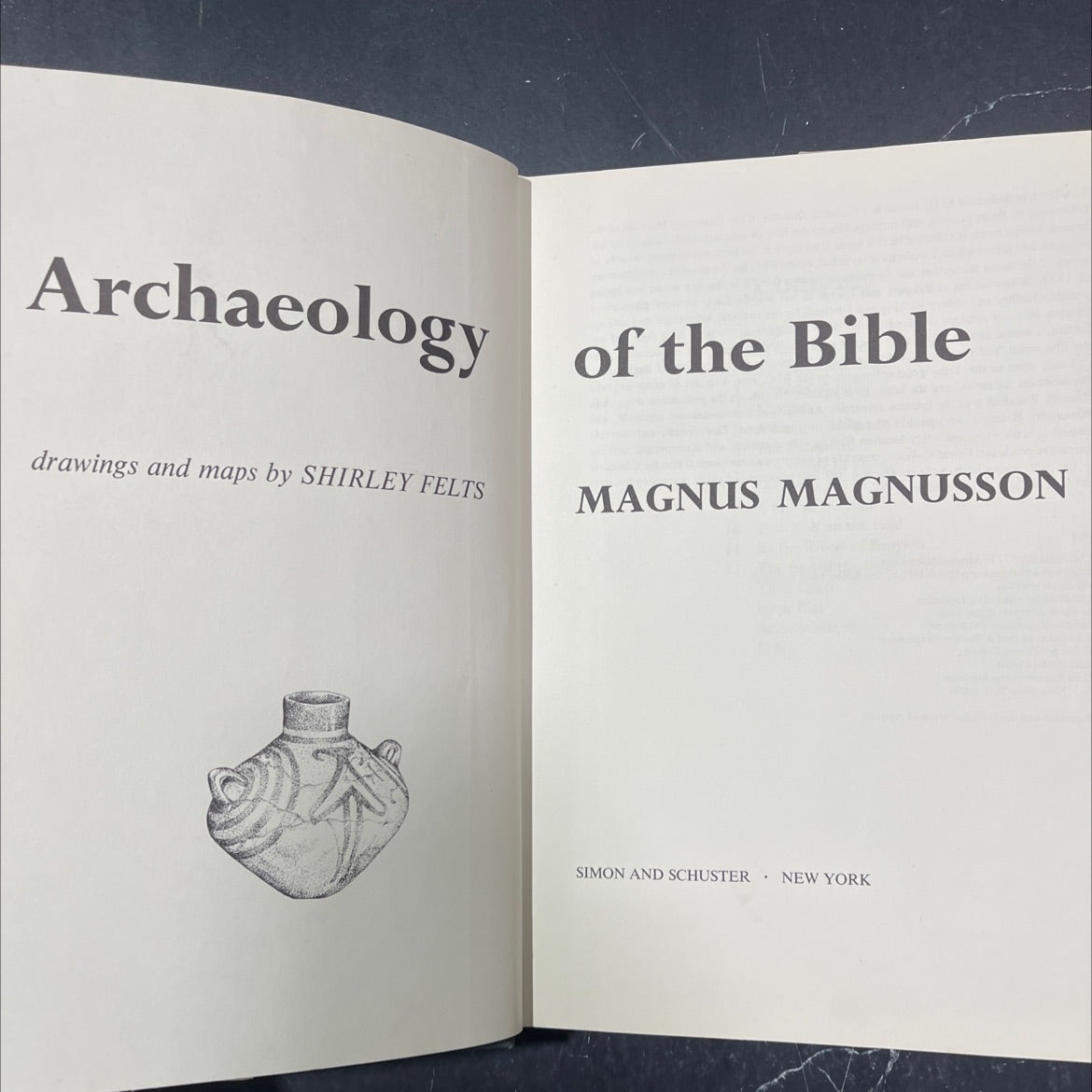 archaeology drawings and maps of the bible book, by shirley felts, 1977 Hardcover image 2