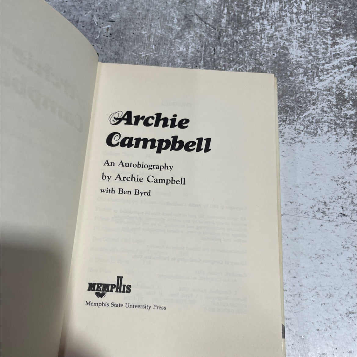 archie campbell an autobiography book, by archie campbell, 1981 Hardcover image 2