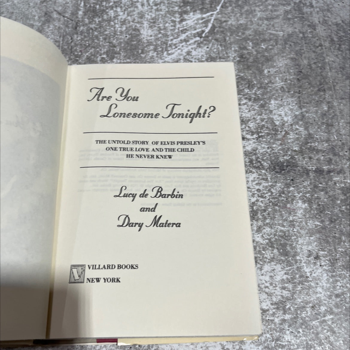 are you lonesome tonight? the untold story of elvis presley's one true love and the child he never knew book, by lucy image 2
