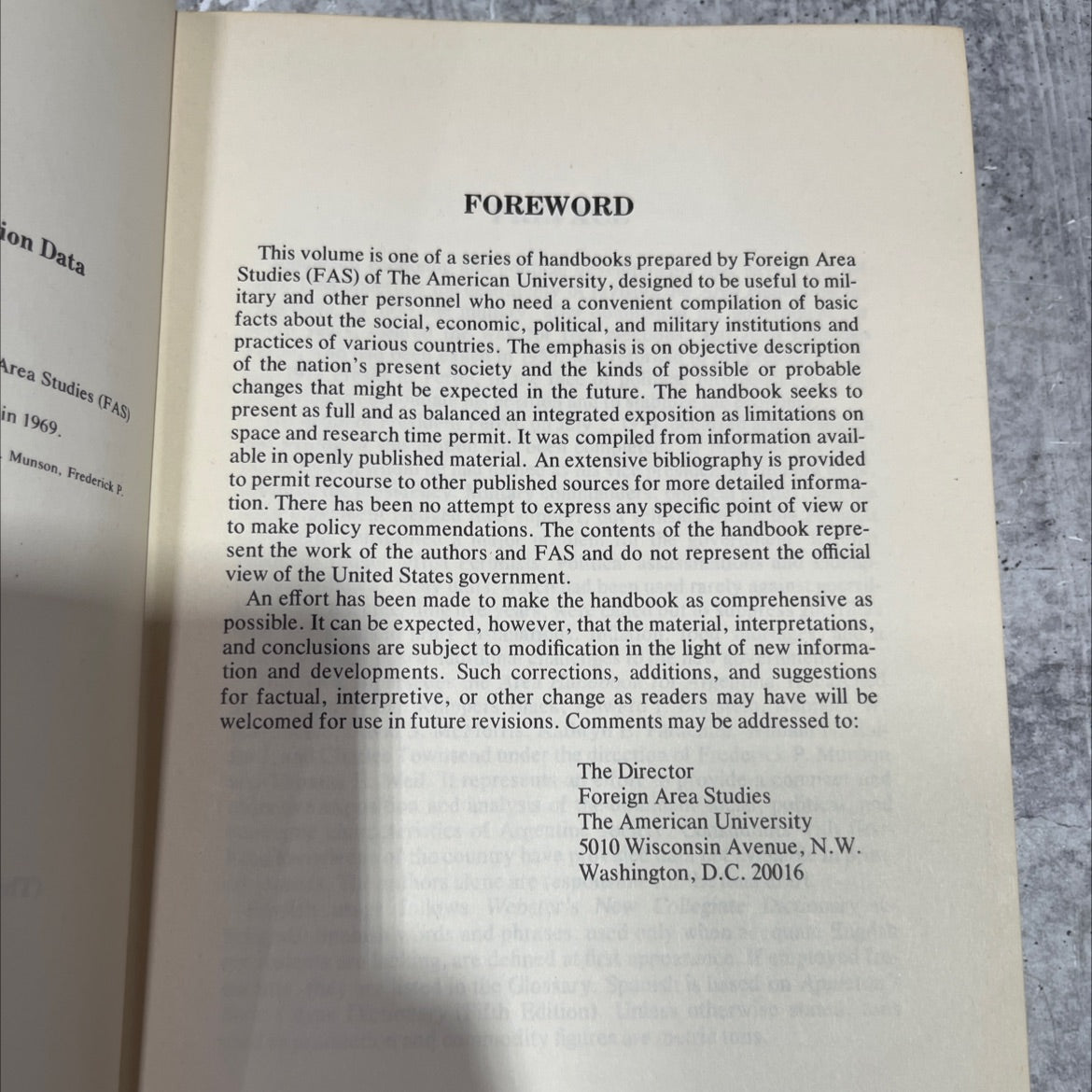 area handbook for argentina book, by Thomas E. Weil, Jan Knippers Black, Howard I. Blutstein, Hans J. Hoyer, Kathryn T. image 4