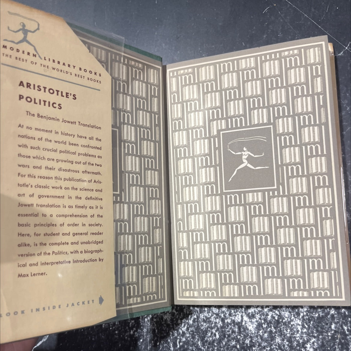 aristotle's politics book, by aristotle, 1943 Hardcover image 4