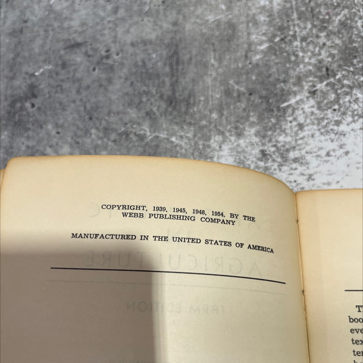 arithmetic in agriculture farm edition book, by theodore h. fenske, 1954 Paperback image 3