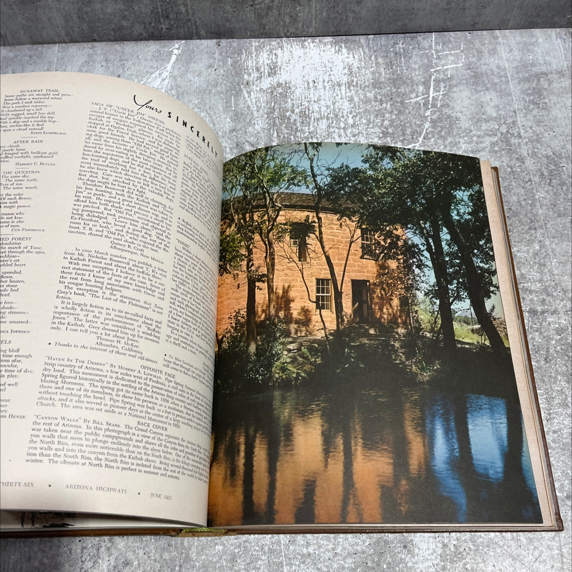 arizona highways january 1951 thirty-five cents book, by raymond carlson, 1951 Hardcover image 4