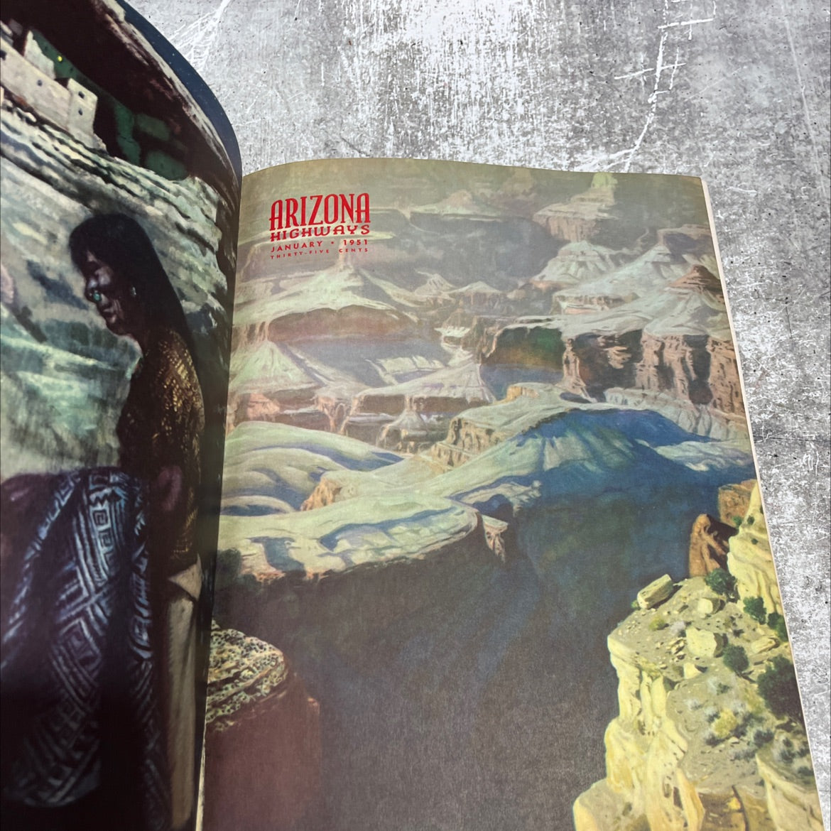 arizona highways january 1951 thirty-five cents book, by raymond carlson, 1951 Hardcover image 2