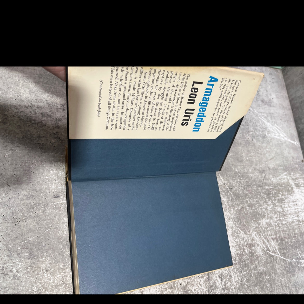 armageddon book, by leon uris, 1964 Hardcover image 4