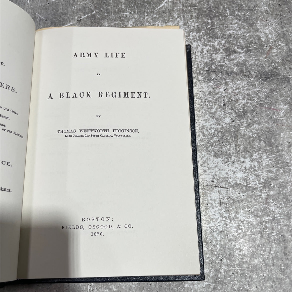 army life in r. ers. a black regiment. by pour girls. study. rds. of the flowers book, by thomas wentworth higginson, image 2