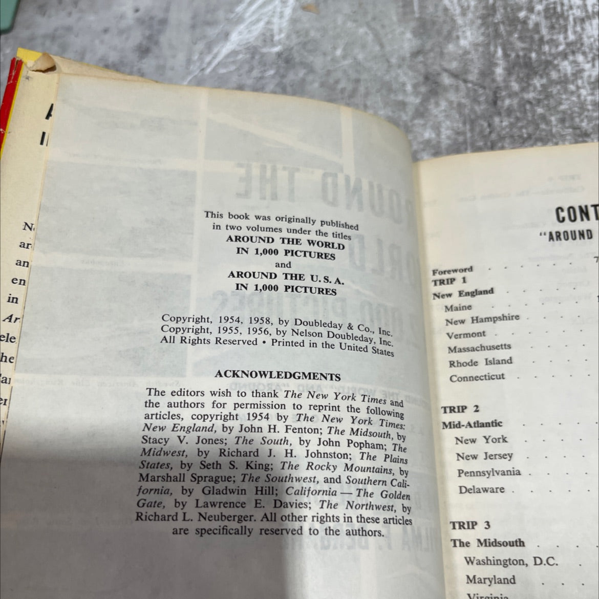 around the world in 2000 pictures book, by A. Milton Runyon, Vilma F. Bergane, 1958 Hardcover image 3