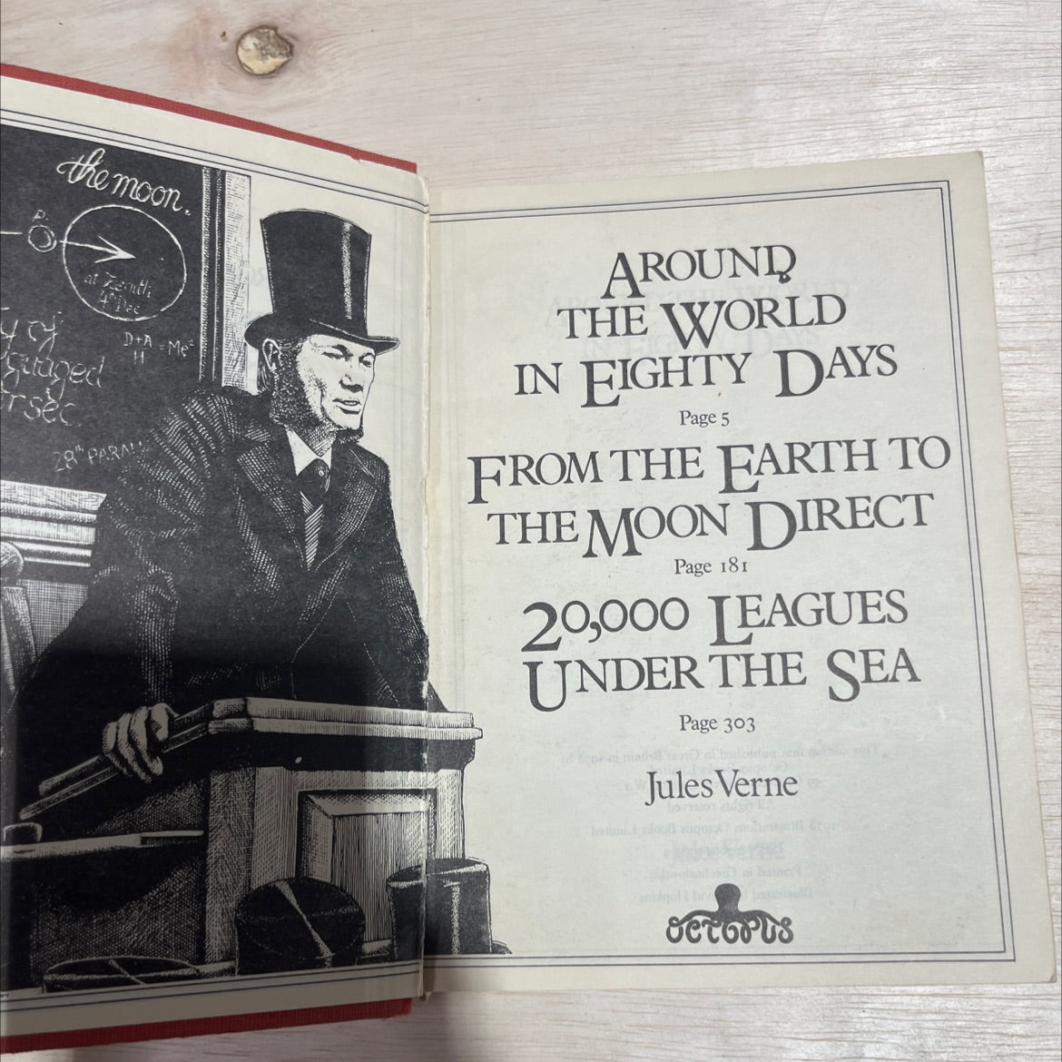 around the world in eighty days book, by Jules Verne, 1978 Hardcover image 2
