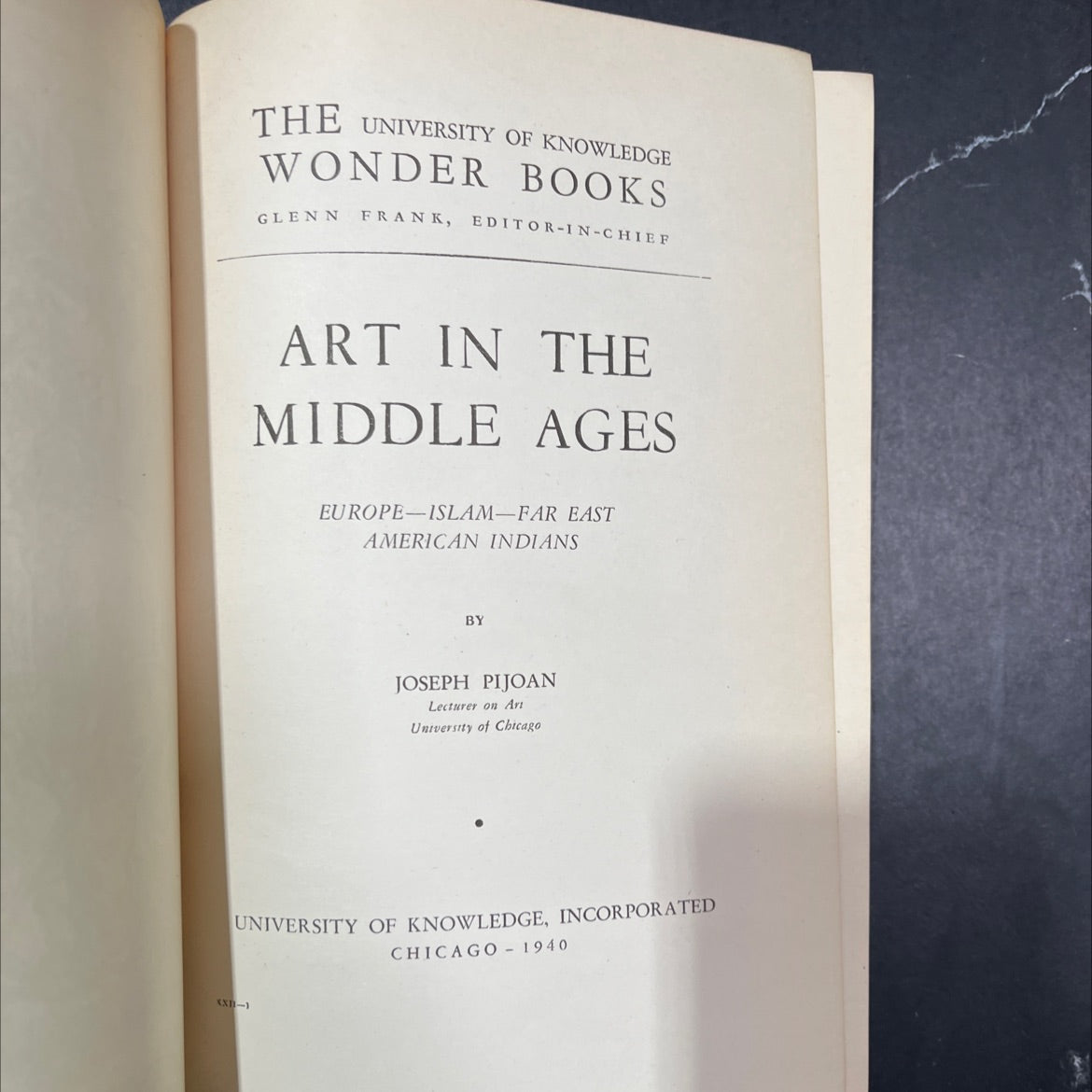 art in the middle ages europe-islam-far east american indians book, by joseph pijoan, 1940 Hardcover image 2