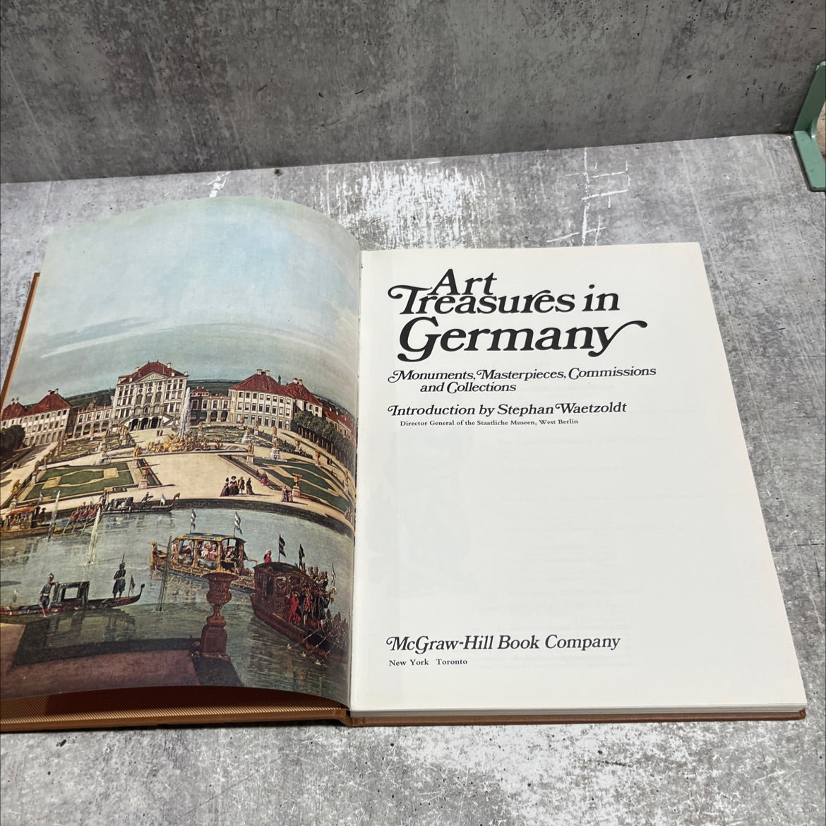 art treasures in germany monuments masterpieces commissions and collections book, by Stephan Waetzoldt, 1970 Hardcover image 2