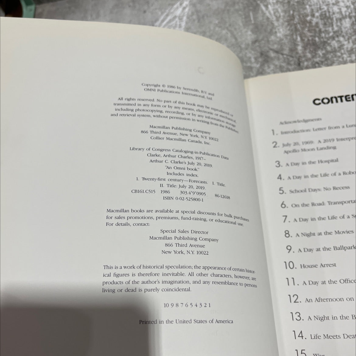 arthur c. clarke's july 20, 2019 life in the 21st century book, by Arthur C. Clarke, 2019 Hardcover image 3
