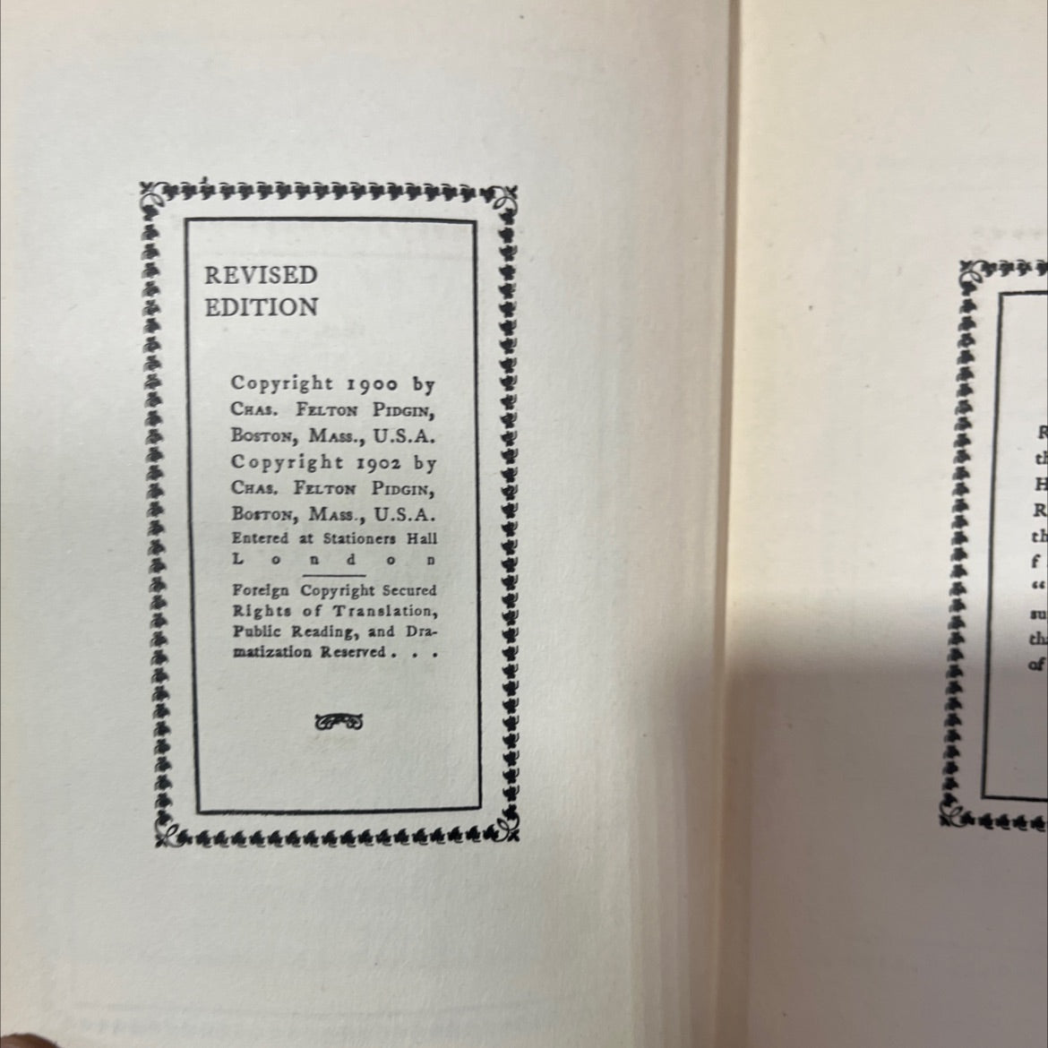 as we ex dxc book, by chas. felton pidgin, 1902 Hardcover, Antique image 3