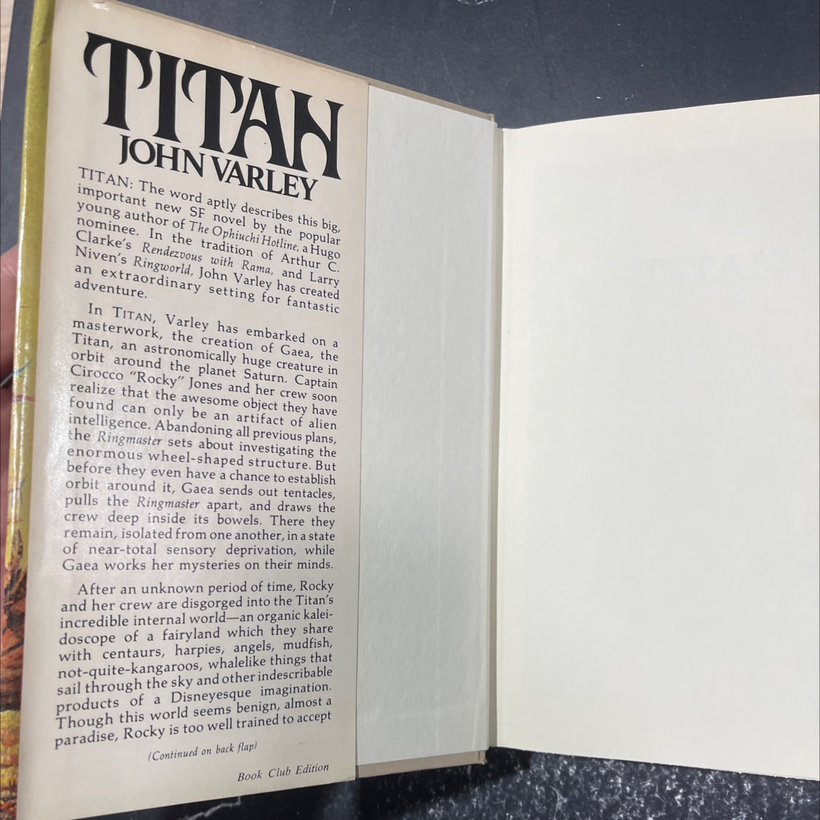aster jones titan book, by John Varley, 1979 Hardcover image 4