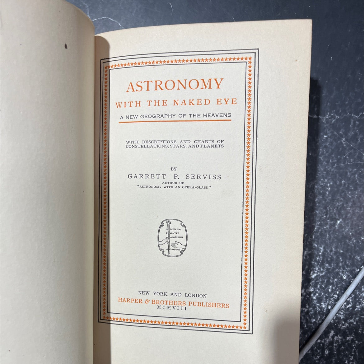 astronomy with the naked eye book, by garrett p. serviss, 1908 Hardcover image 2