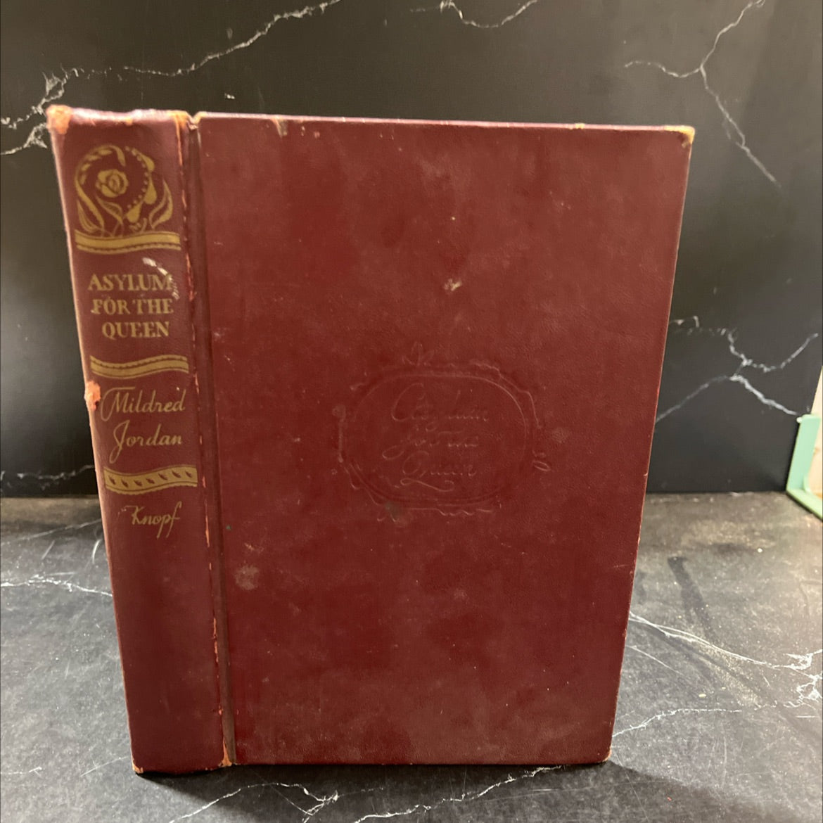 asylum for the queen book, by mildred jordan, 1948 Hardcover image 1