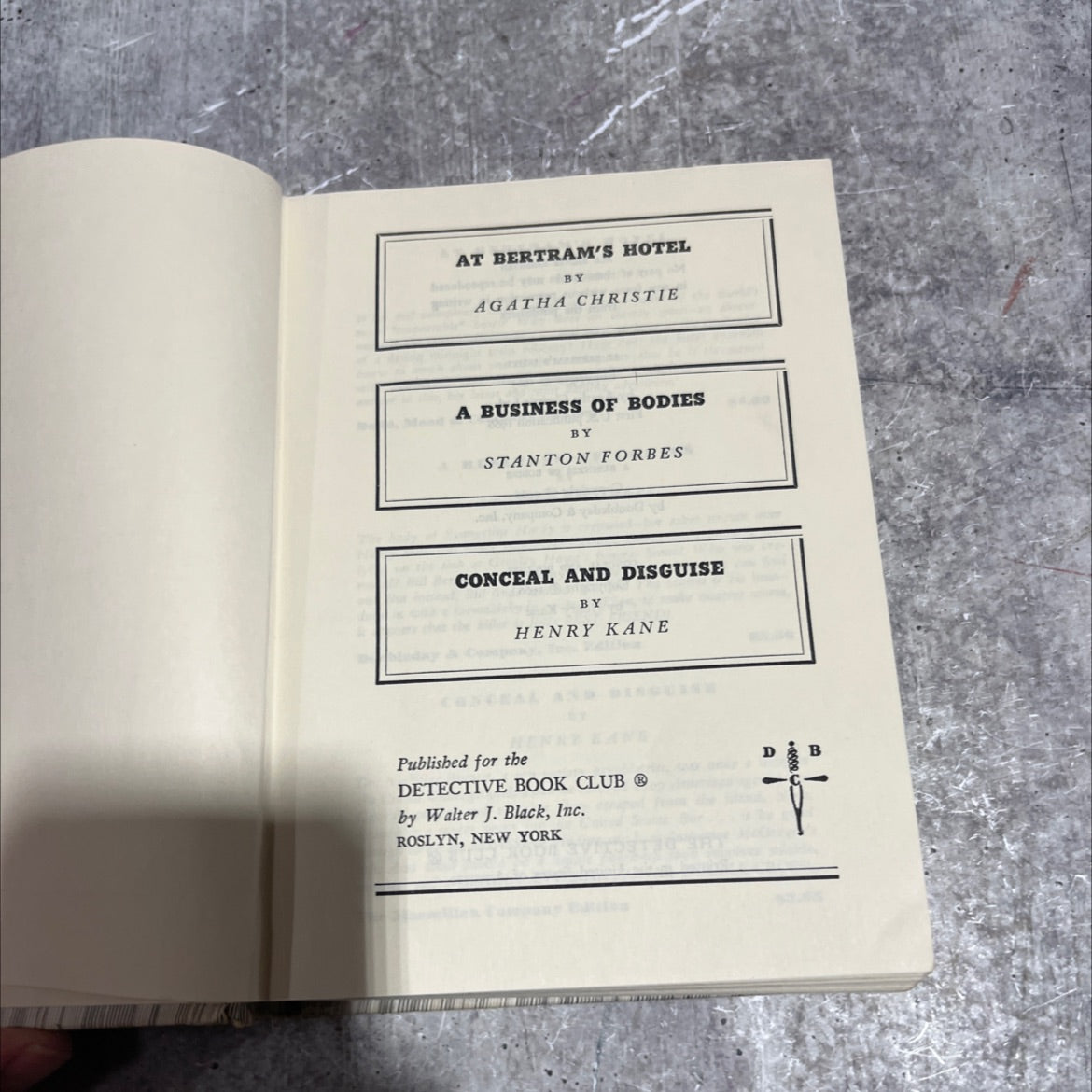 at bertram's hotel book, by agatha christie, 1966 Hardcover image 2