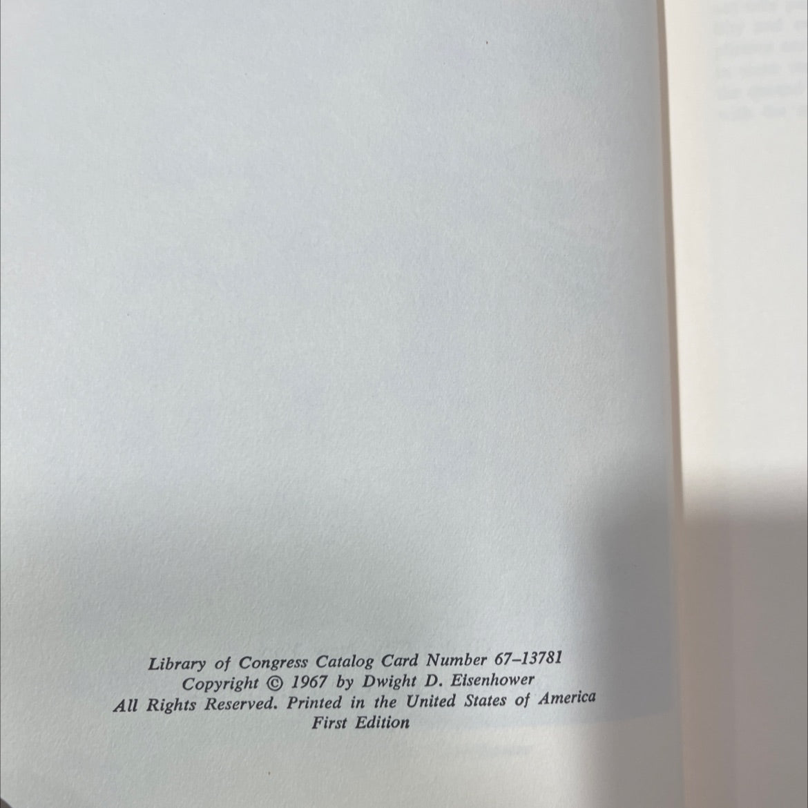 at ease: stories i tell to friends book, by dwight d. eisenhower, 1967 Hardcover, Vintage image 3