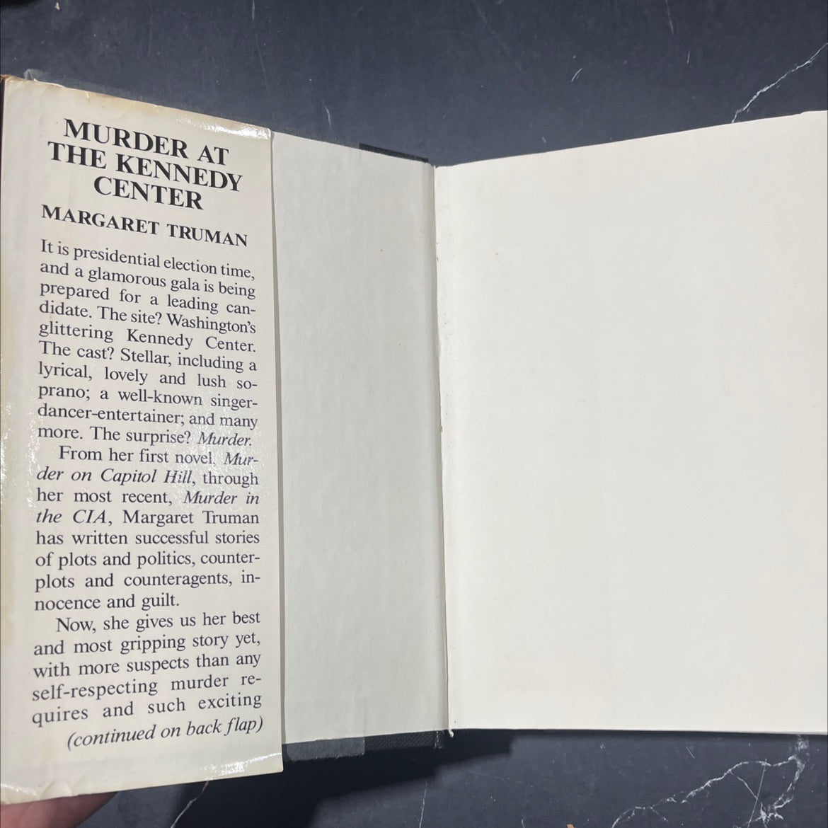 at the kennedy center large print book club edition book, by margaret truman, 2012 Hardcover image 4