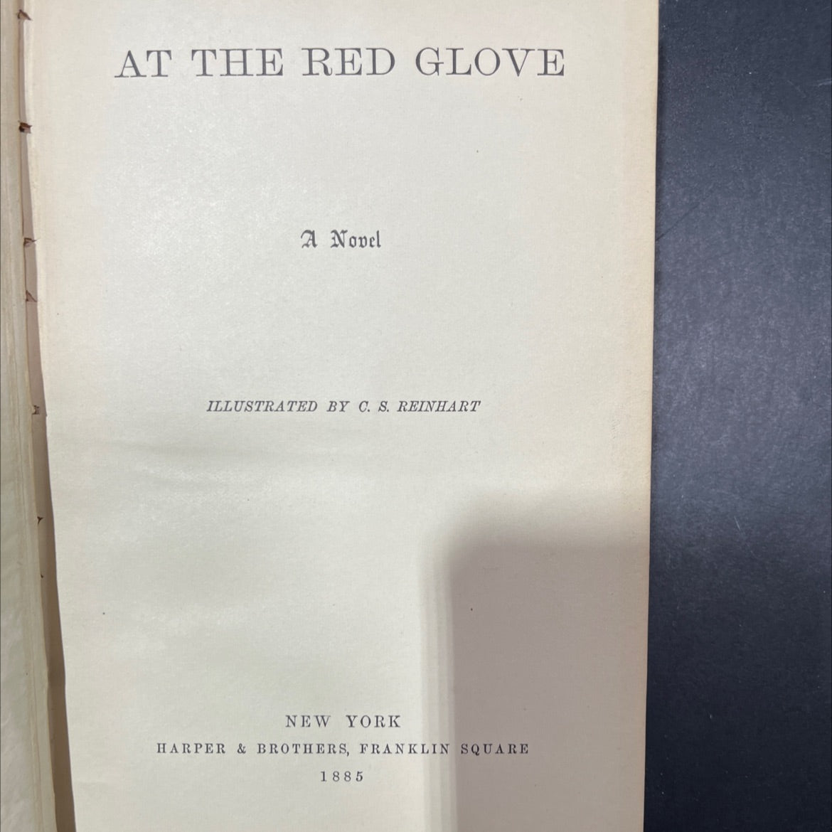 at the red glove book, by C. S. Reinhart, 1885 Hardcover image 2