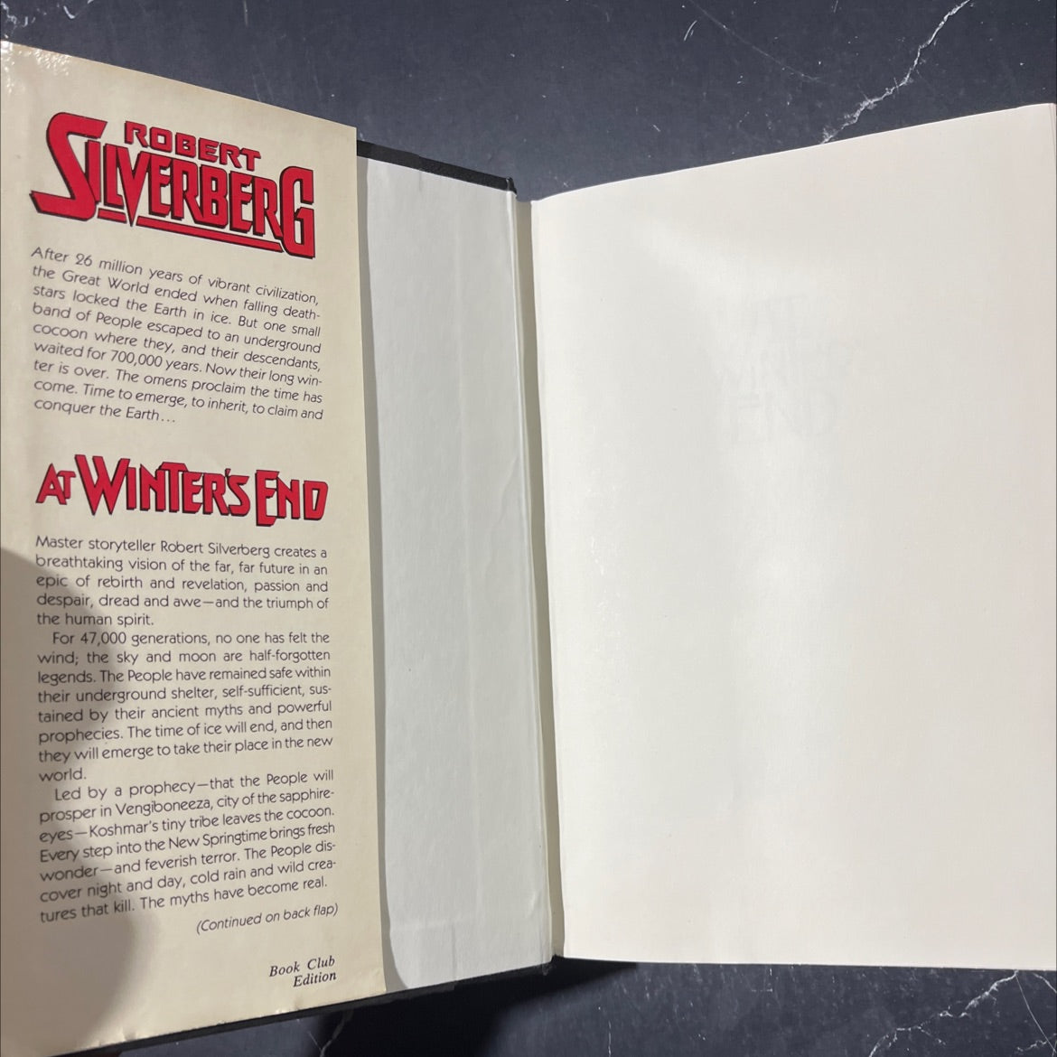at winter's end book, by robert silverberg, 1988 Hardcover image 4