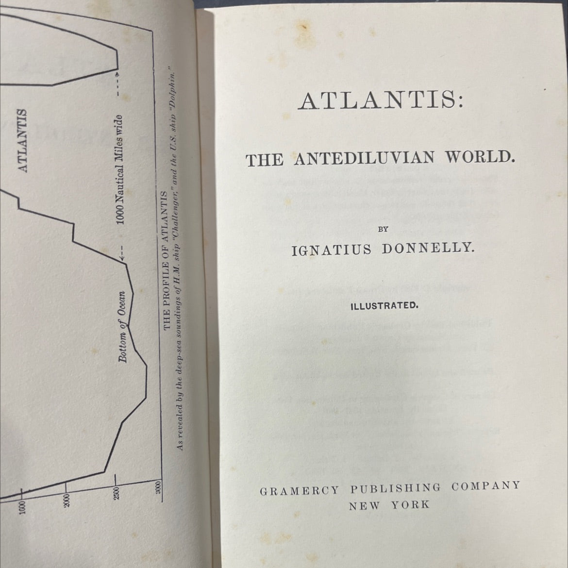 atlantis: the antediluvian world book, by ignatius donnelly, 1985 Hardcover image 2