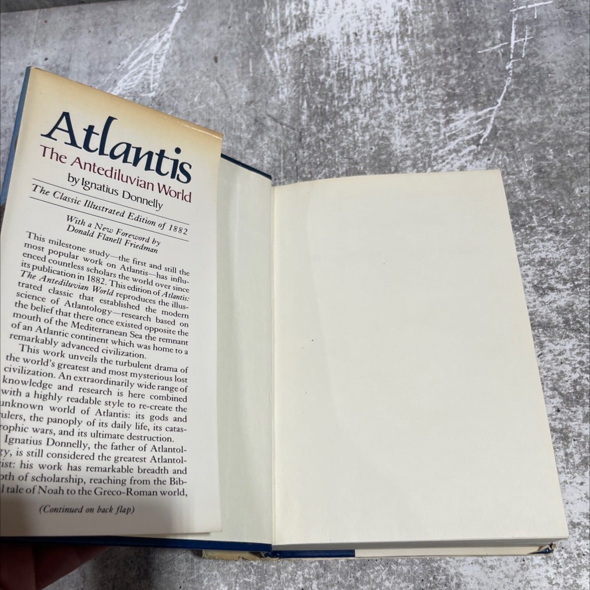 atlantis: the antediluvian world book, by ignatius donnelly, 1985 Hardcover image 4