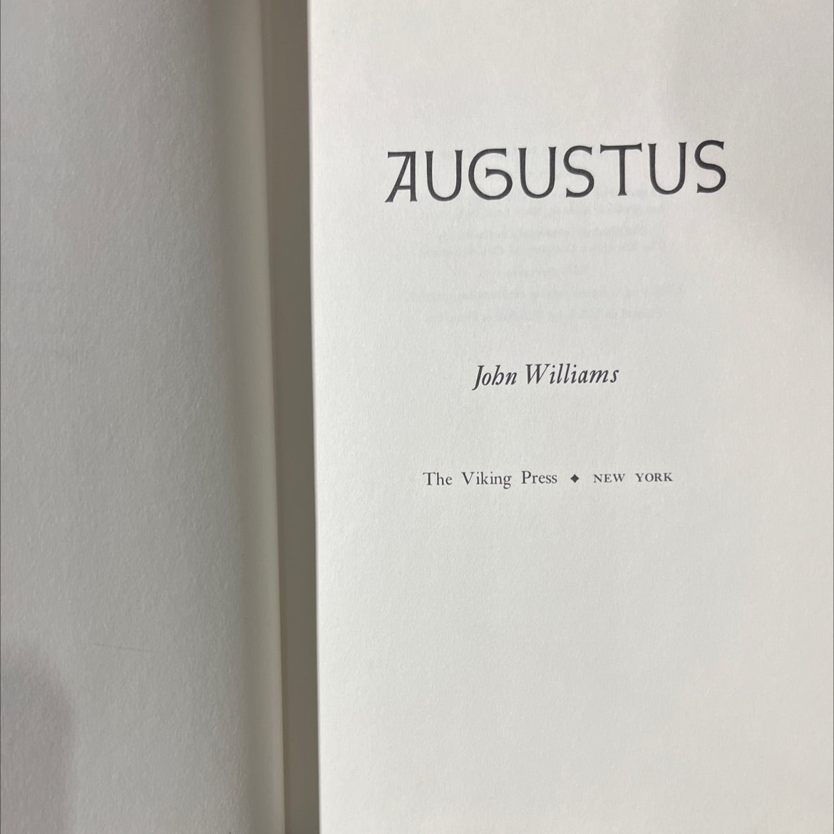 augustus book, by John Williams, 1972 Hardcover, First Edition, Rare, Vintage image 2