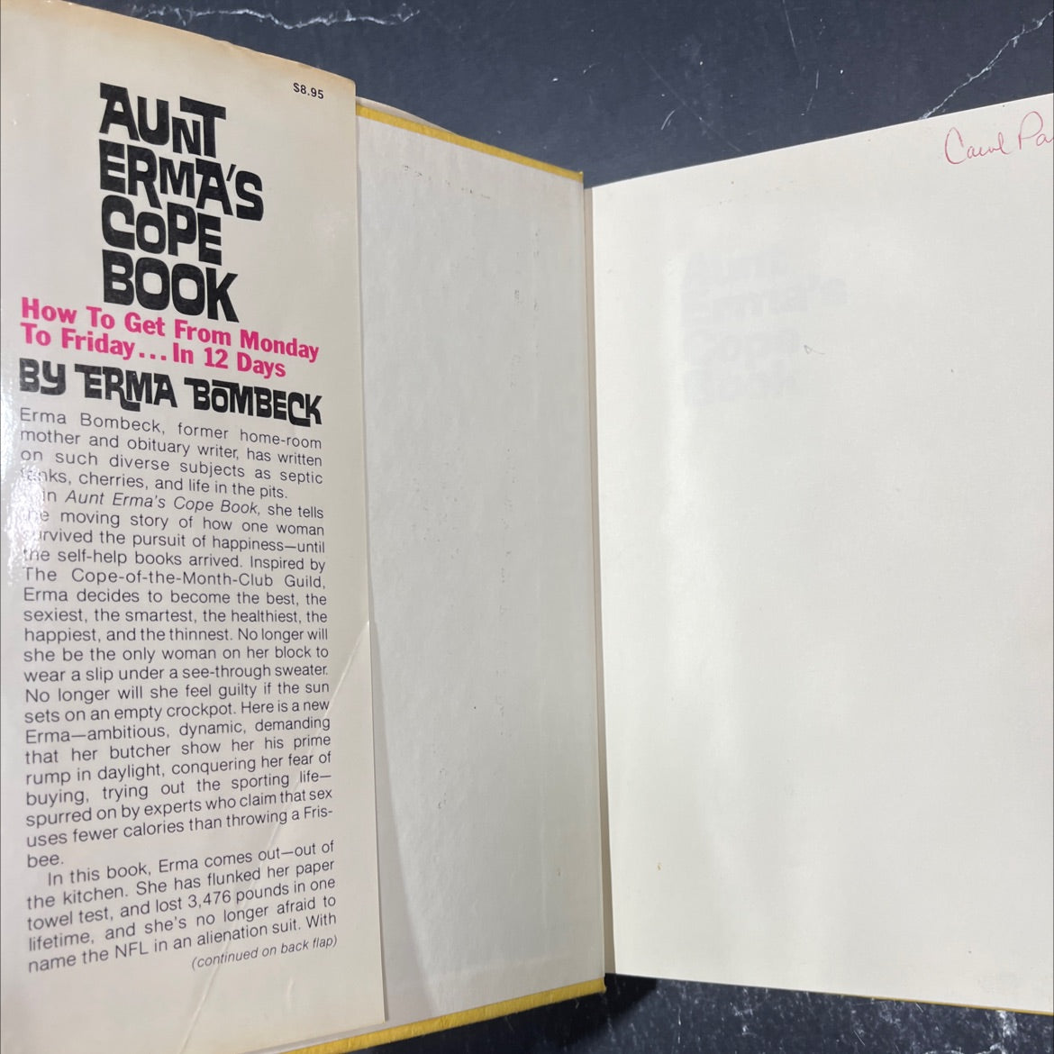 aunt erma's cope book how to get from monday to friday... in 12 days book, by erma bombeck, 1979 Hardcover image 4
