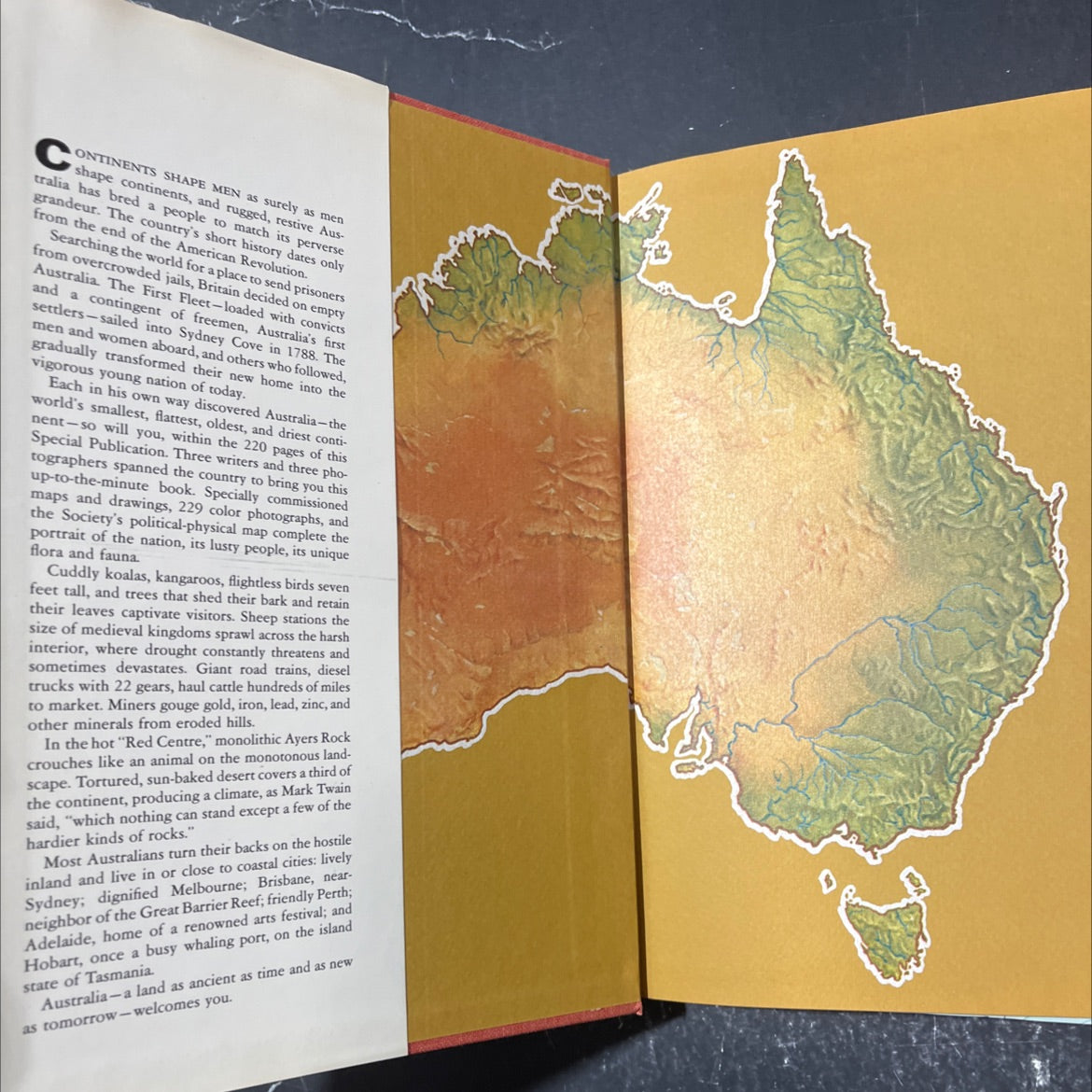 australia book, by bruce brander, mary ann harrell, hector holthouse, 1968 Hardcover image 4