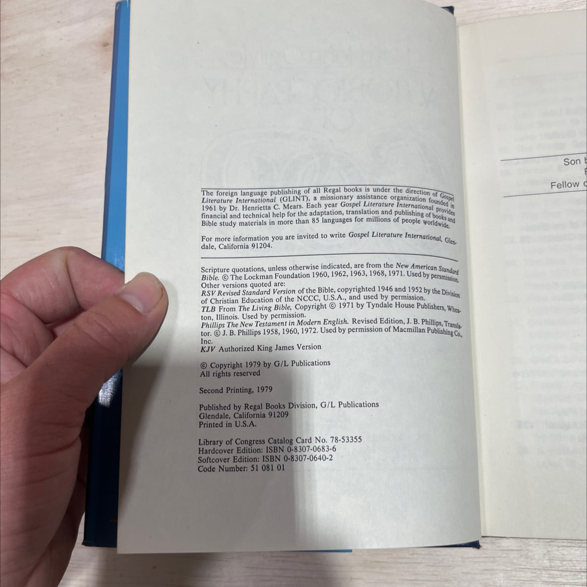 autobiography of god book, by lloyd john ogilvie, 1979 Hardcover image 3