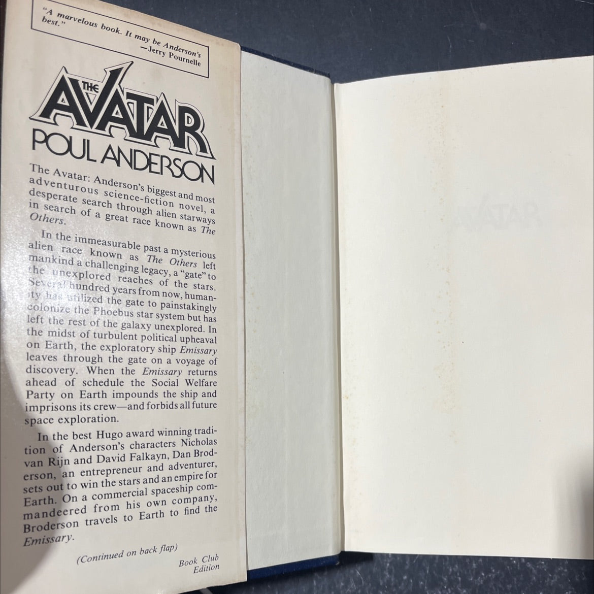 avatar book, by poul anderson, 1978 Hardcover image 4