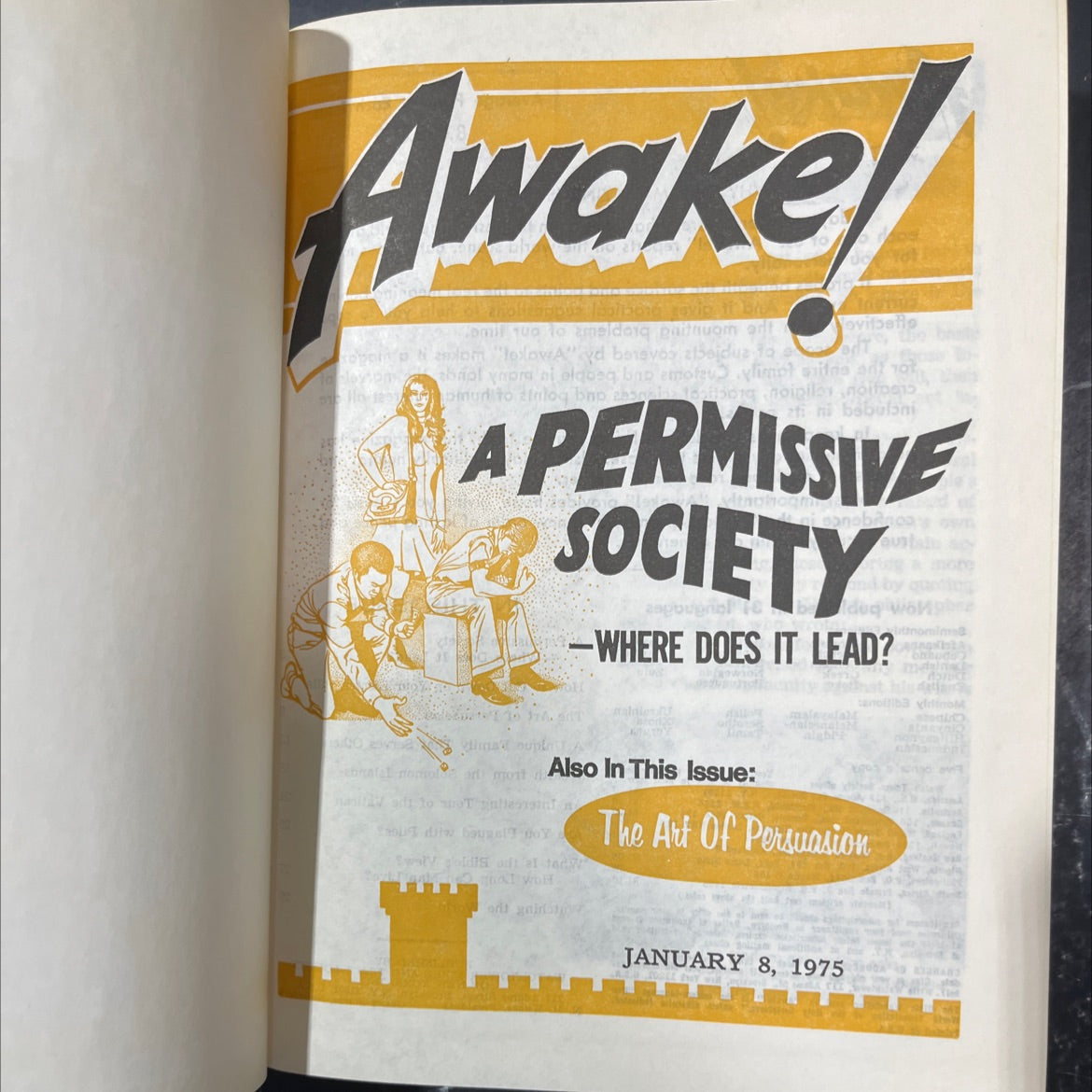 awake book, by unknown, 1975 Hardcover image 2