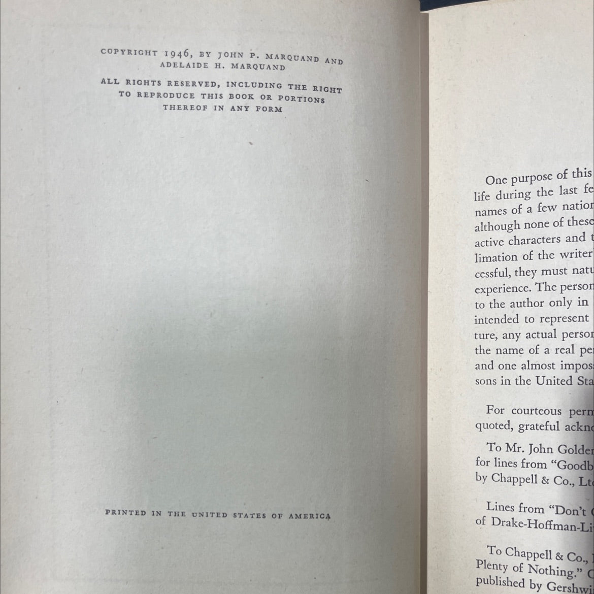 b. f.'s daughter book, by john p. marquand, 1946 Hardcover image 3