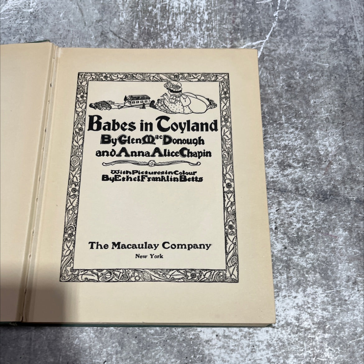 babes in coyland book, by glen ac donough and annaalice chapin, 1924 Hardcover image 2