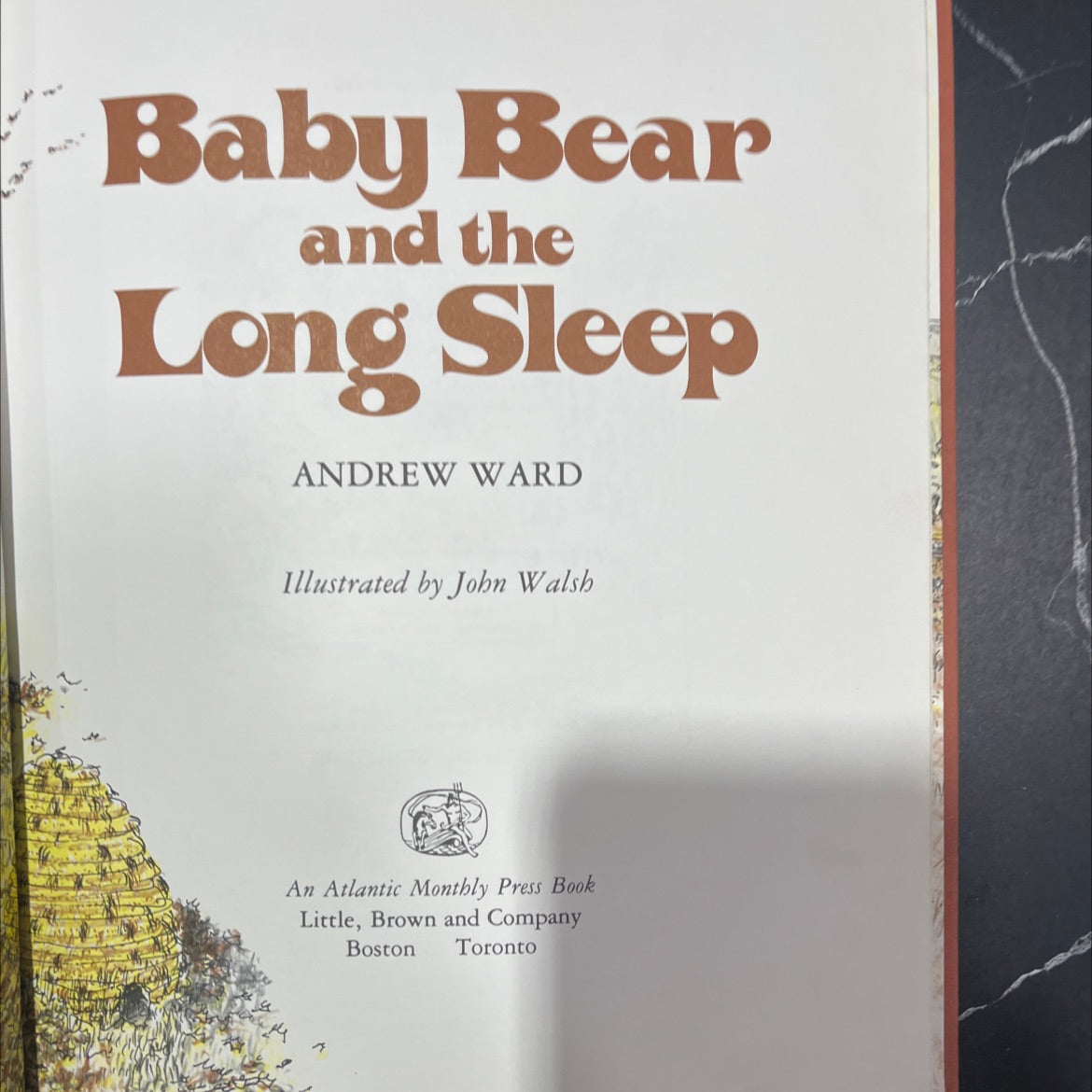 baby bear and the long sleep book, by andrew ward, 1980 Hardcover image 2