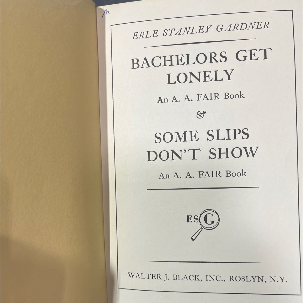 bachelors get lonely book, by erle stanley gardner, 1961 Hardcover image 2
