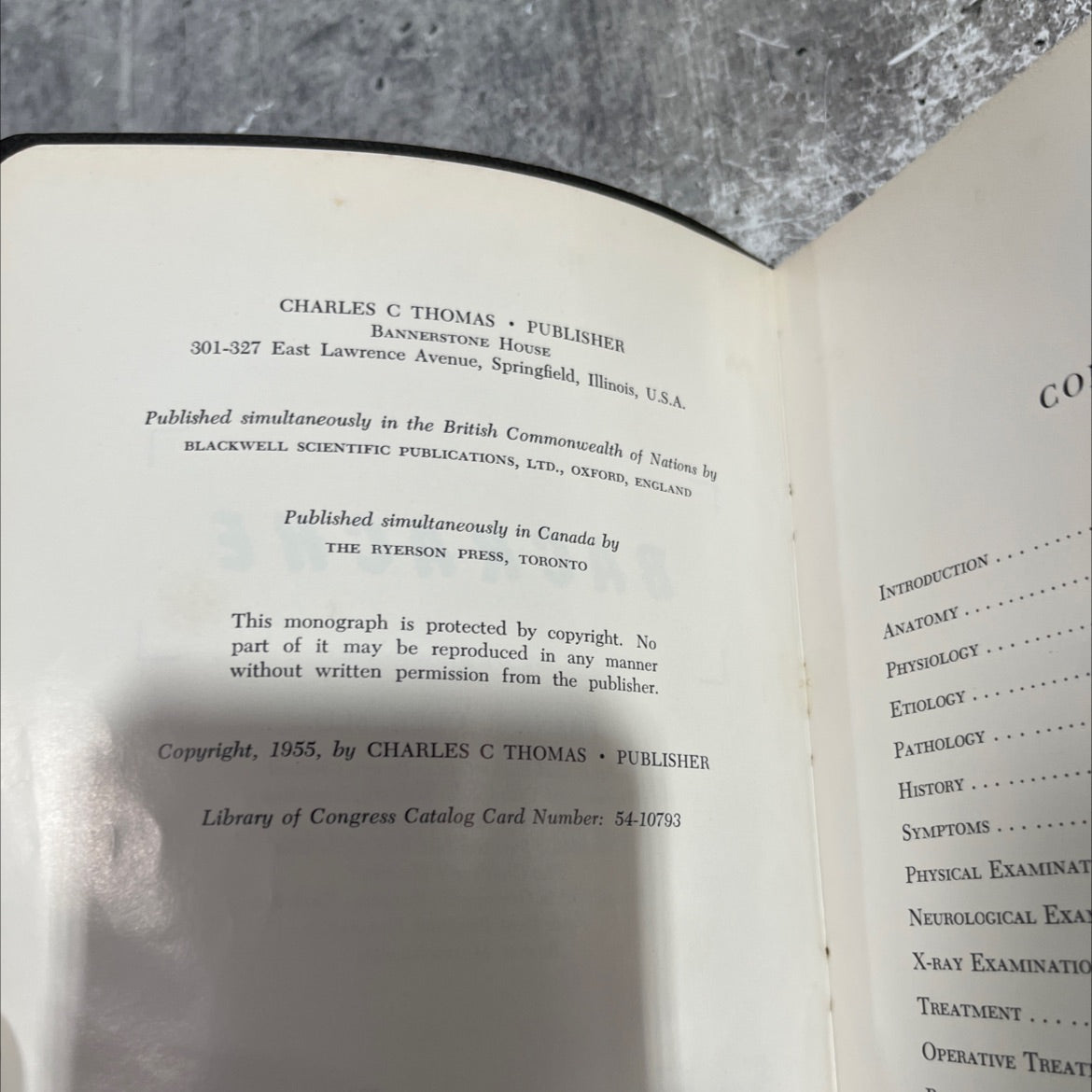 backache book, by frank r. ober, m.d., 1955 Leather image 3