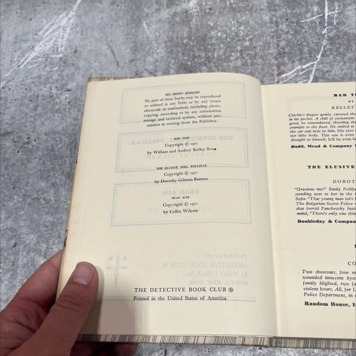bad trip book, by kelley roos, 1971 Hardcover image 3