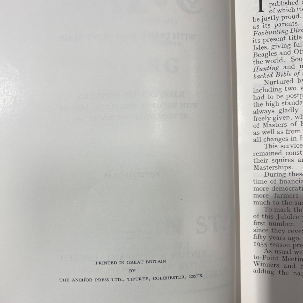 baily's hunting directory 1955-1956 with diary and hunt maps book, by unknown, 1955 Hardcover image 3