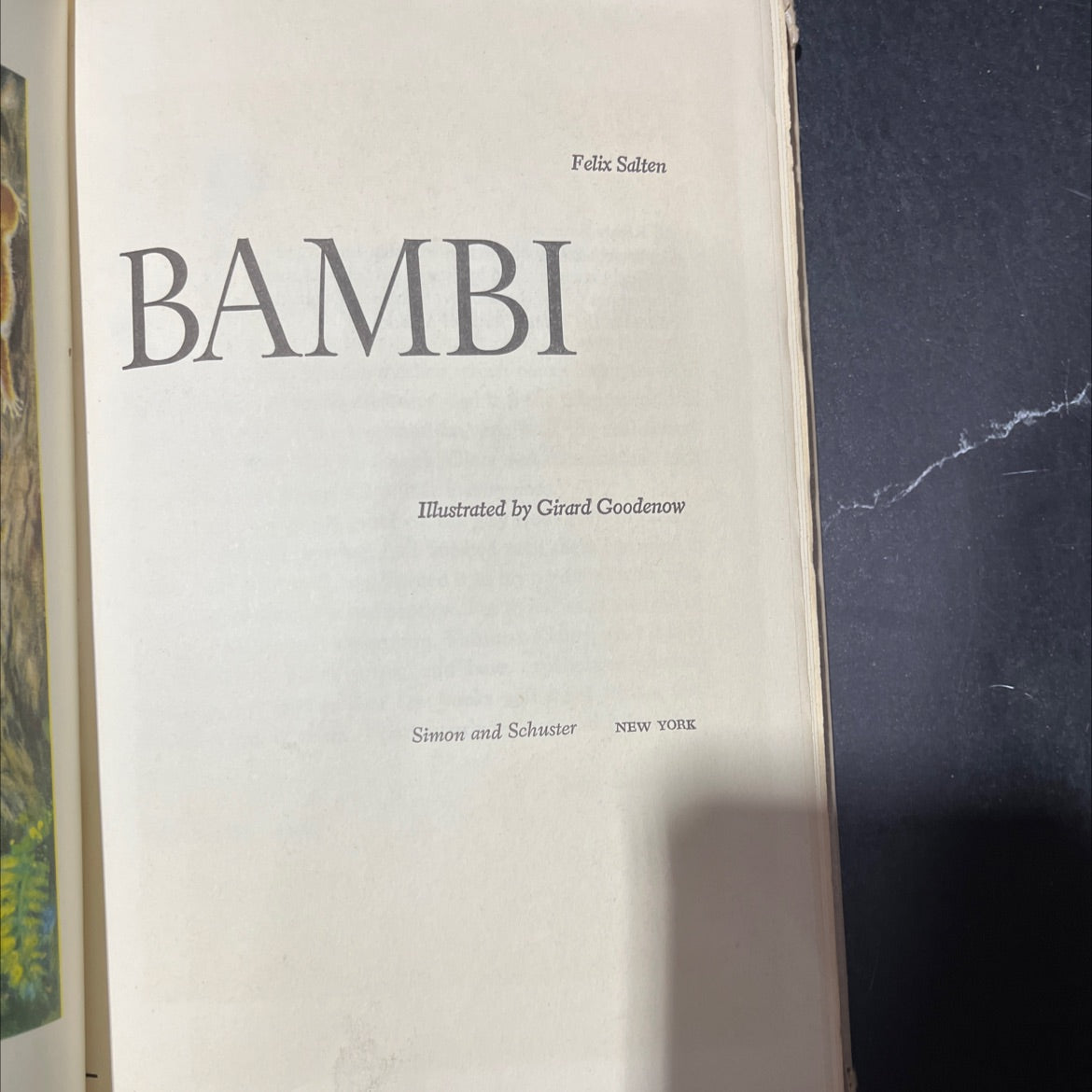 bambi book, by felix salten, 1956 Hardcover image 2