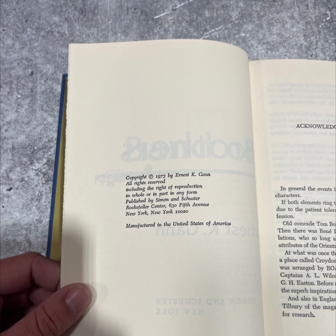 band of brothers book, by Ernest K. Gann, 1973 Hardcover image 3