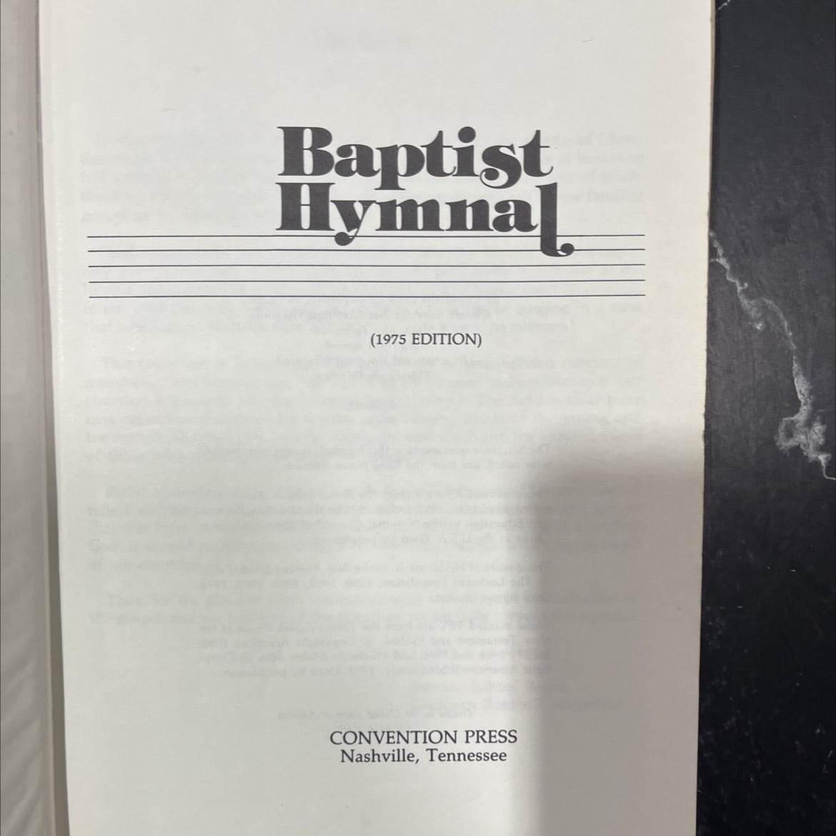 baptist hymnal book, by unknown, 1975 Hardcover image 2
