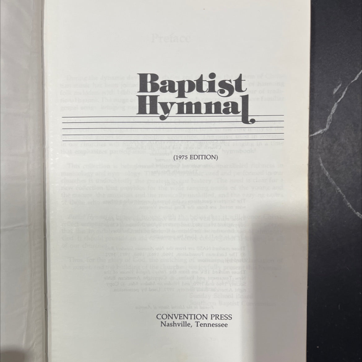 baptist hymnal book, by unknown, 1975 Hardcover image 2