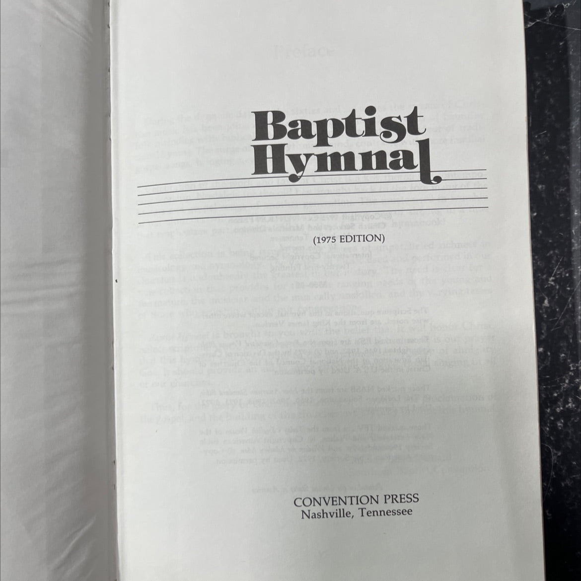 baptist hymnal book, by unknown, 1975 Hardcover image 2