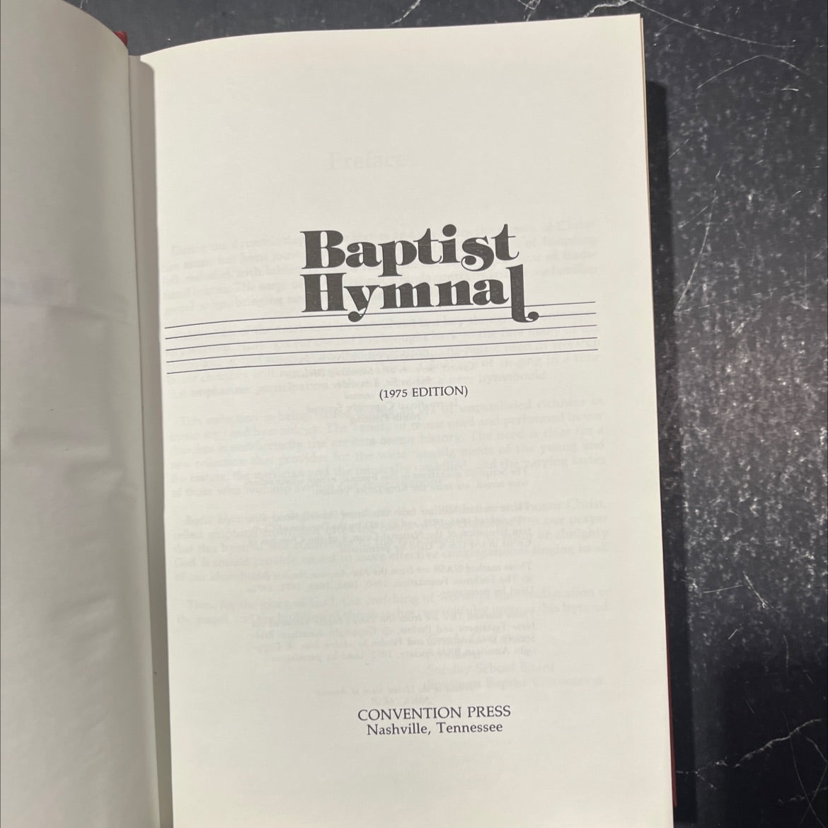 baptist hymnal book, by unknown, 1975 Hardcover image 2