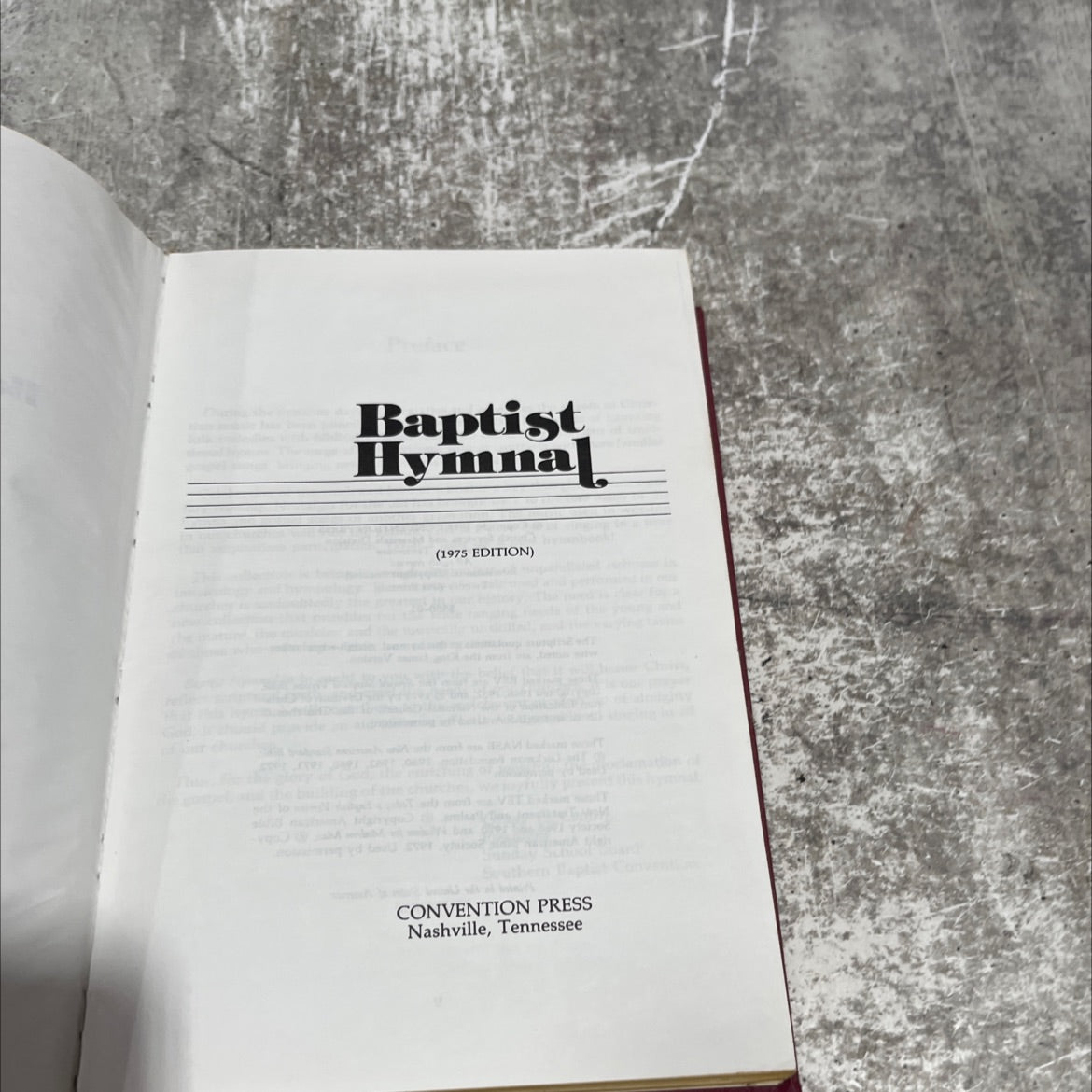 baptist hymnal book, by unknown, 1975 Hardcover image 2