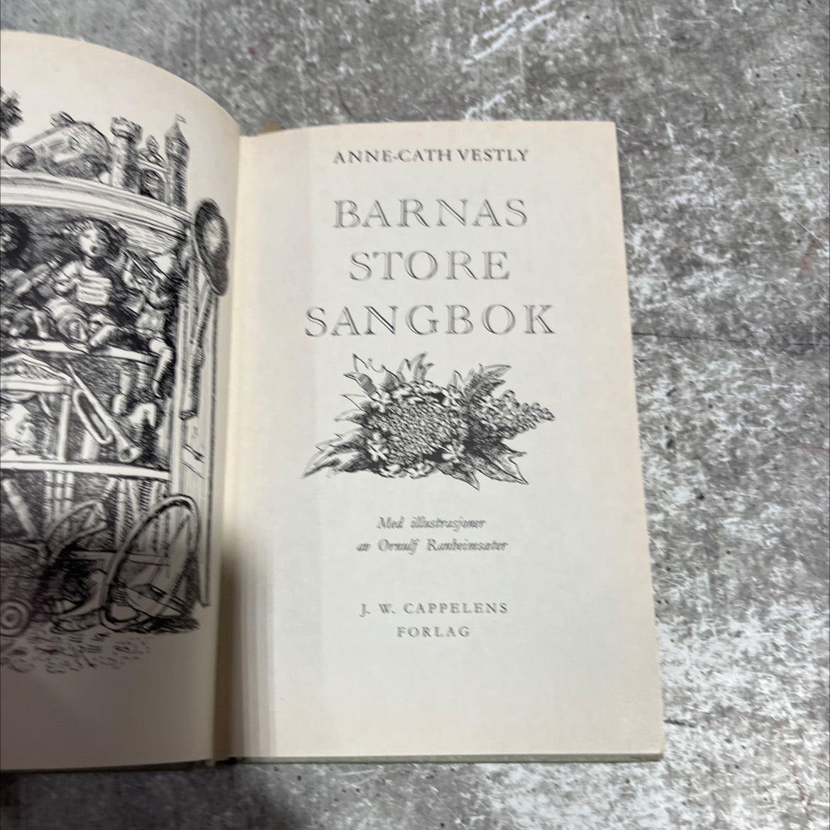 barnas store sangbok book, by anne-cath vestly, 1985 Hardcover image 2