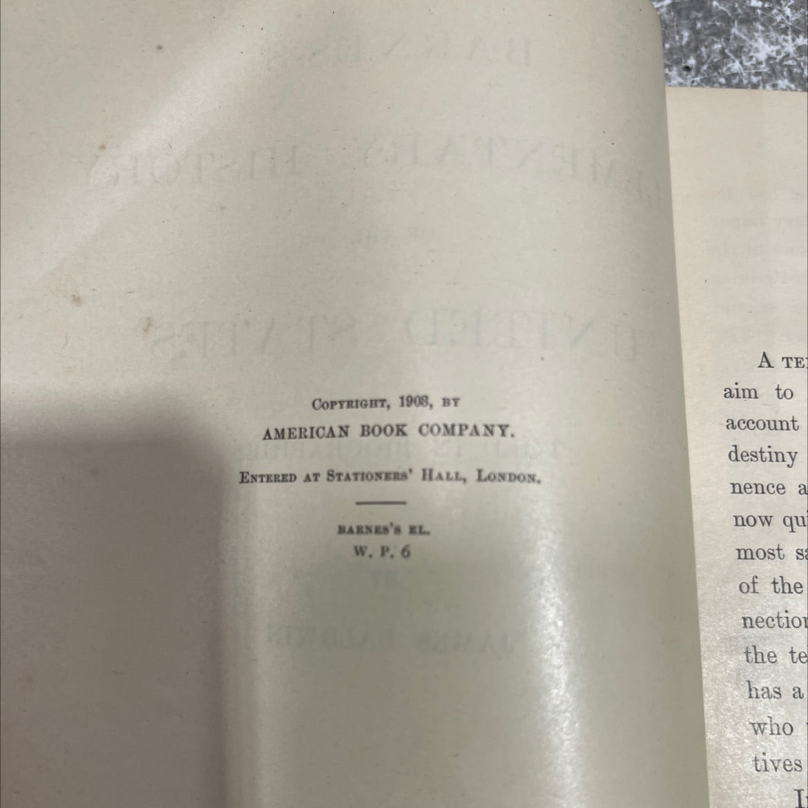 barnes's elementary history of the united states told in biographies book, by james baldwin, 1908 Hardcover image 3